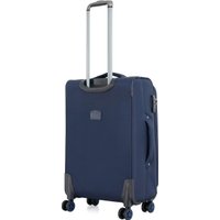 Чемодан-спиннер 4 ROADS 6310-M 66 см (темно-синий)