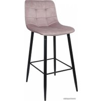 Стул AksHome Stella (пыльная роза, велюр HLR25/черный)
