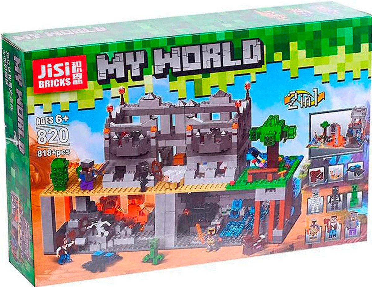 

Конструктор Jisi Bricks Мой мир. Крепость 820 4409970 (818эл)