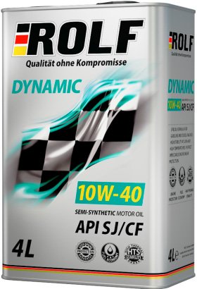 

Моторное масло ROLF Dynamic 10W-40 SJ/CF 4л