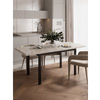 Кухонный стол Senira Велес 120x75 (мрамор эбея/опора черный)