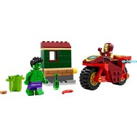 Конструктор LEGO Super Heroes Железный человек на мотоцикле и Халк 76287
