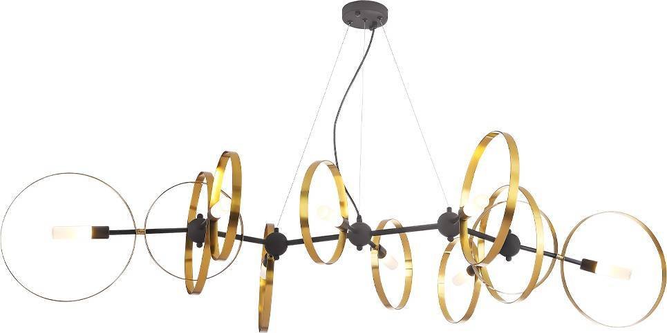 

Подвесная люстра Crystal Lux Armonica Sp8 Black/Brass V2