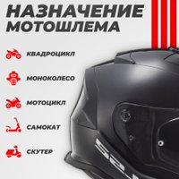 Мотошлем LS2 FF800 Storm II Solid (XS, глянцевый черный)