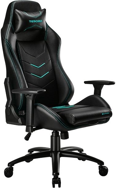 

Игровое (геймерское) кресло Tesoro Alphaeon S3 F720 (черный/голубой)