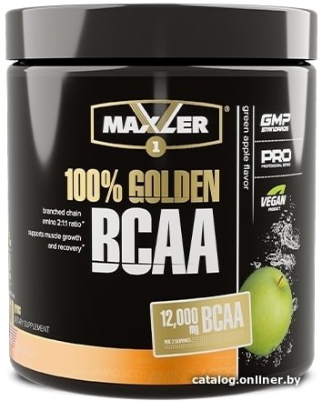 BCAA Maxler 100% Golden BCAA (зеленое яблоко, 210 г)