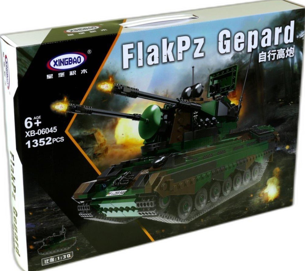 

Конструктор XingBao Military XB-06045 Зенитная самоходная установка FlakPz Gepard