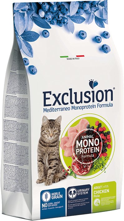 

Лакомство для кошек Exclusion Monoprotein Chicken старше одного года, с цыпленком NGCAC12 (12 кг)