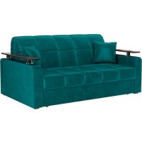 Диван Мебель-АРС Аккордеон Бакли НПБ 180x200 (бархат сине-зеленый Star Velvet 43 Black Green)