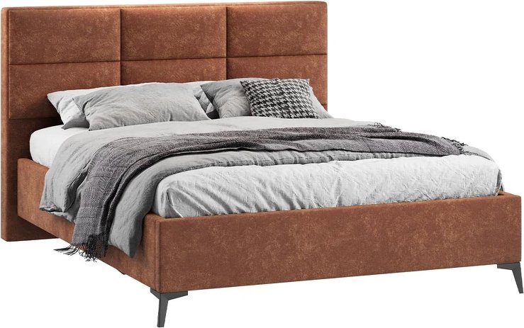 

Кровать Трия Делана Тип 1 160x200 (велюр Brut Terracot 13)