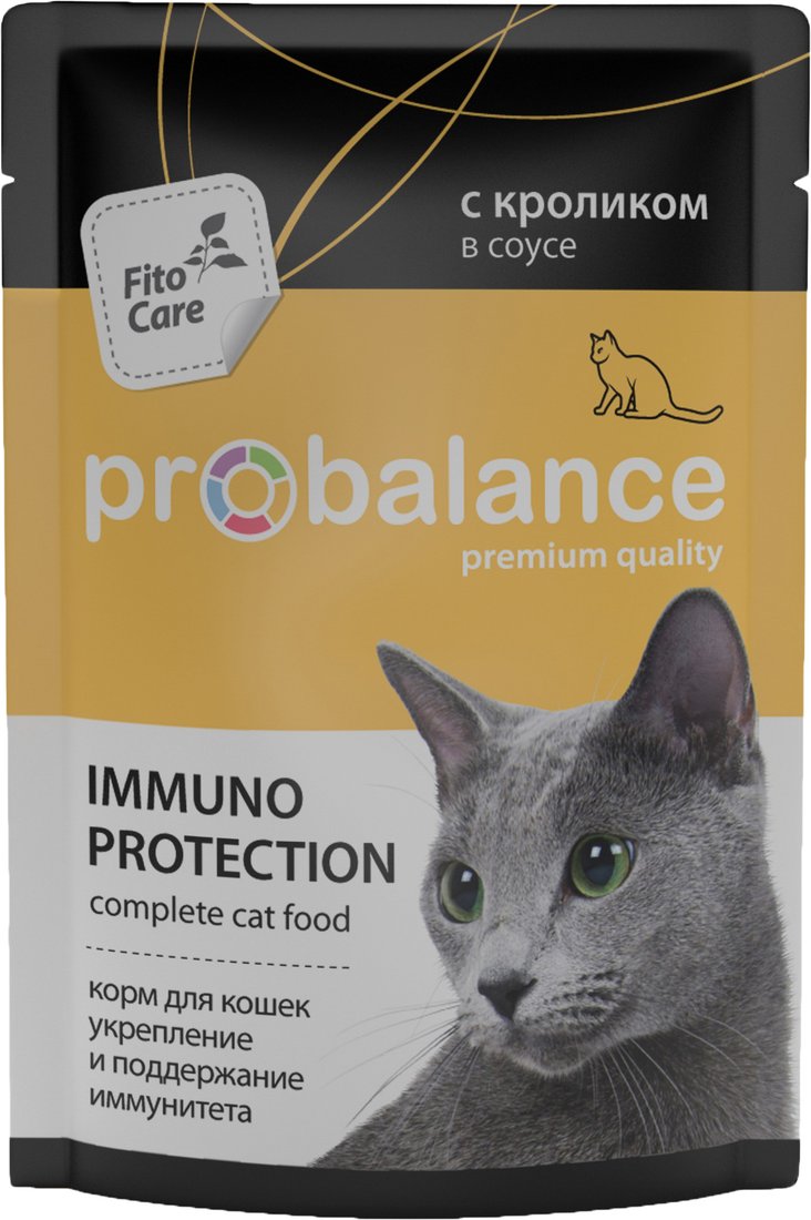 

Пресервы Probalance Immuno Рrotection с кроликом в соусе 85 г