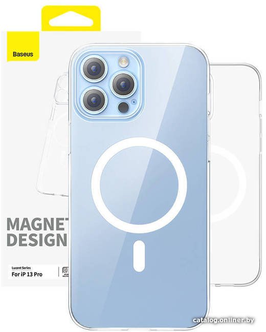 Чехол для телефона Baseus Lucent Magsafe для iPhone 13 Pro (прозрачный)