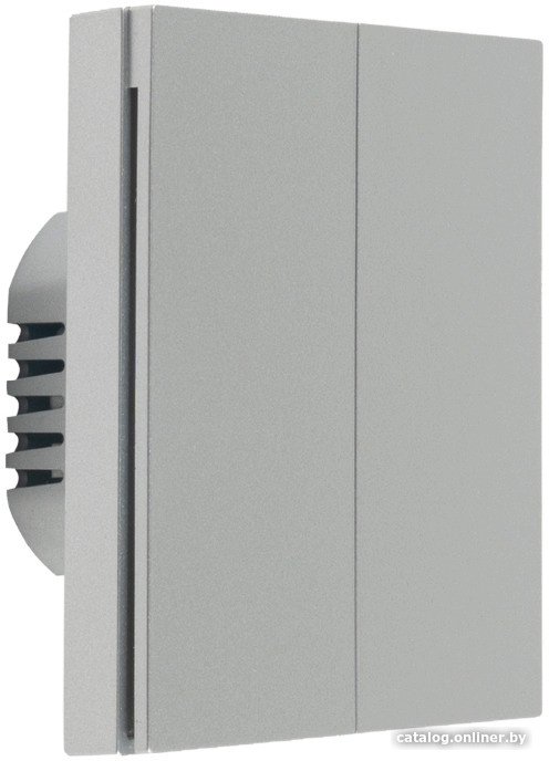 Умный выключатель Aqara Smart Wall Switch H1 двухклавишный c нейтралью (серый)