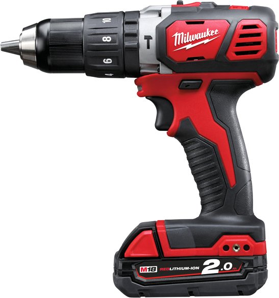 

Ударная дрель-шуруповерт Milwaukee M18 BPD-202C 4933443515 (с 2-мя АКБ, кейс)