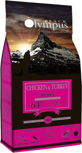 Сухой корм для собак Black Olympus Puppy All Breeds Chicken & Turkey (для щенков всех пород с курицей и индейкой) 12 кг