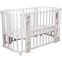 Классическая детская кроватка Indigo Green Line 5 в 1 поперечный маятник (бамбук)