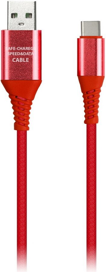 

Кабель SmartBuy Gear iK-3112ERG USB Type-C - USB Type-A (1 м, красный)
