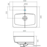 Умывальник Santek Нео 50x45 [1.WH30.2.184]