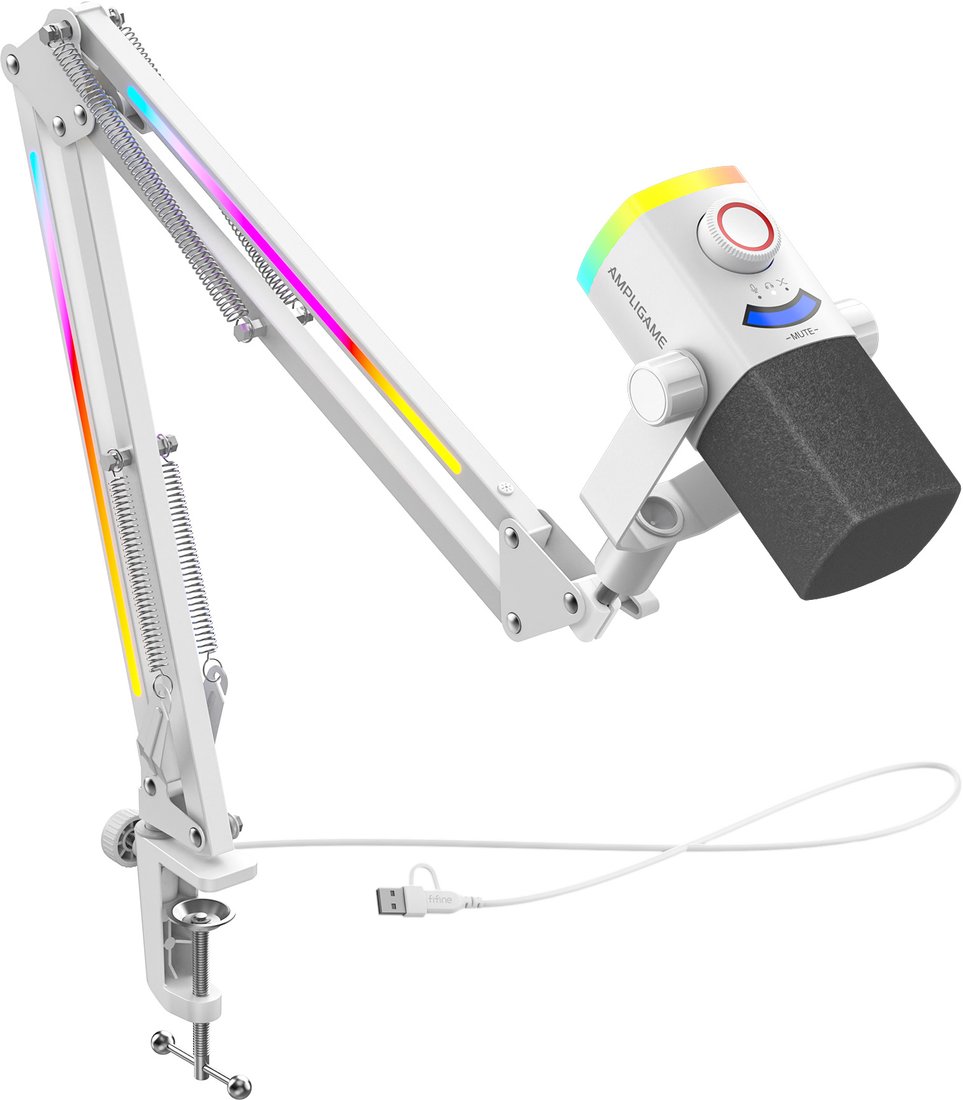 

Проводной микрофон FIFINE AM8PROTW (белый)