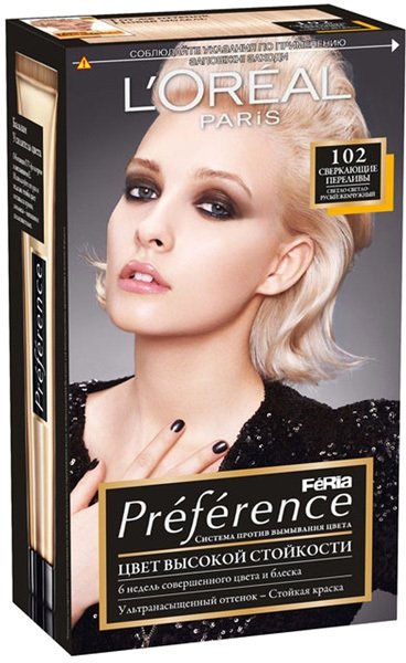 

Крем-краска для волос L'Oreal Recital Preference 102 Светло-светло русый жемчужный