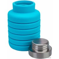 Бутылка для воды Bradex силиконовая складная с крышкой синий
