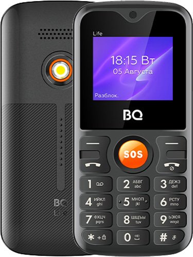 

Телефон BQ BQ-1853 Life (черный/оранжевый)