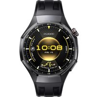 Умные часы Huawei Watch GT 6 Pro 46 мм (черный, с черным силиконовым ремешком, международная версия)