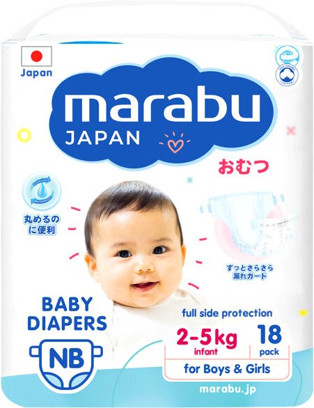 

Подгузники Marabu Premium Japan New Born (18 шт)