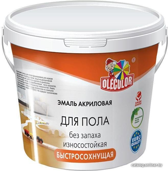 Эмаль Olecolor Для пола акриловая 2.5 кг (золотистый)