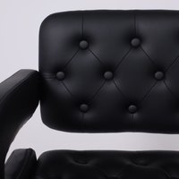 Стул с подлокотниками AksHome Elton (экокожа, черный/черный) в Бресте