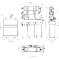 Система обратного осмоса БАРЬЕР Профи Осмо 100 М Н152Р01