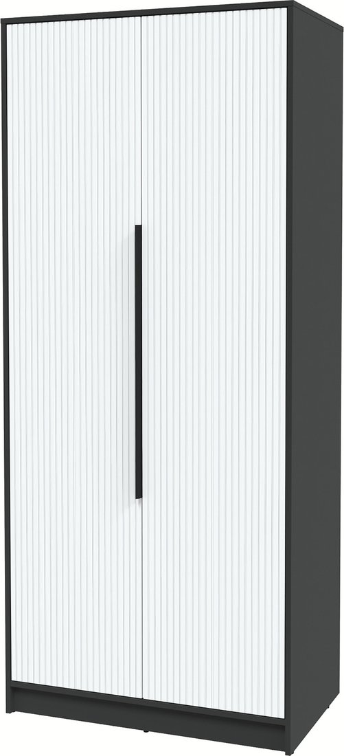 

Шкаф распашной Интерлиния Концепт Лайн КТ-Ш2 (антрацит/белый)