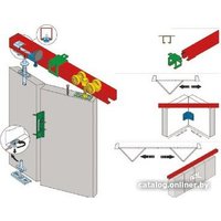 Система раздвижных дверей Laguna Stanfold гармошка 40 кг