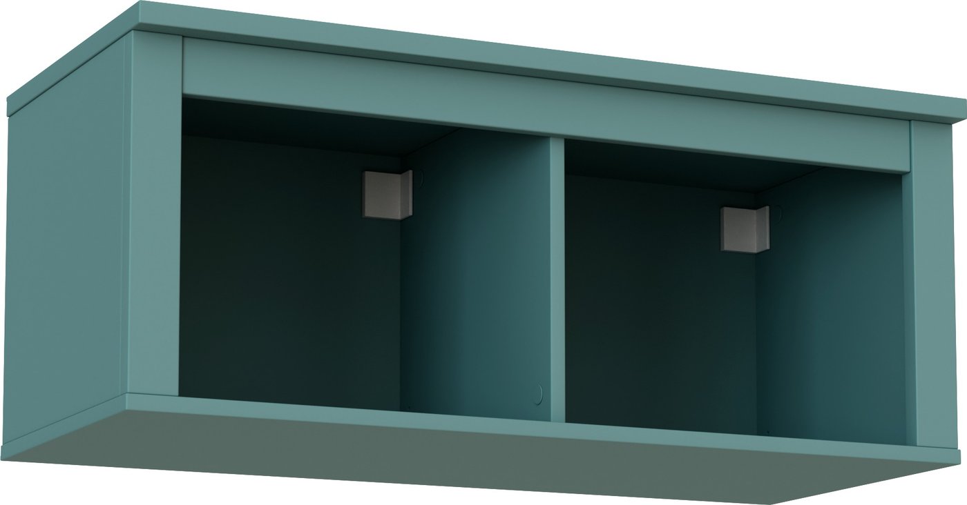 

Полка Mio Tesoro Сага навесная 2 секции (темно-бирюзовый)