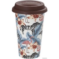 Многоразовый стакан DeLonghi Animals DLSC067 300мл (бежевый/коричневый)