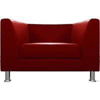 Интерьерное кресло Brioli Дедрик (экокожа, L19 красный)