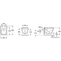 Унитаз подвесной Lavinia Boho One Rimless 3302004R (чаша, пневмокрышка)