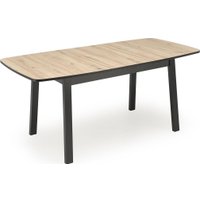 Кухонный стол Halmar Barril 130-170/80/74 (дуб артизан/черный)