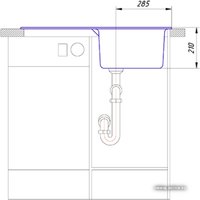 Кухонная мойка AlfaGrant Leingrant AG-006 (карелия)