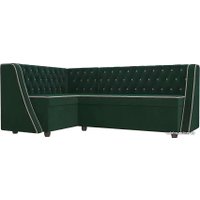 Угловой диван Лига диванов Лофт 104588 (левый, зеленый)