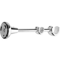 Карниз для штор Sundays Home Шайн Одеон 25мм+16мм двухрядный (хром, 2м)