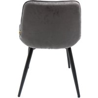 Стул ВВР Бостон (графит/черный, велюр) в Мозыре