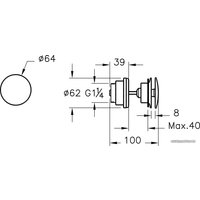 Донный клапан Vitra A45149