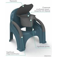 Детский горшок Amarobaby Baby chair AB221105BCh/18 (бирюзовый)