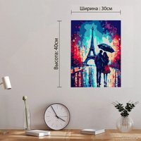 Картина по номерам Red Panda Париж под дождем p55032