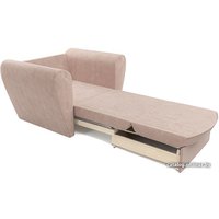 Кресло-кровать Мебель-АРС Квартет (микровельвет, бежевый кордрой)