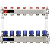 Запорная арматура Varmega Коллекторная группа для отопления ВР 1", на 6 контуров 3/4" EK VM15506