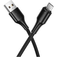 Кабель Hoco X120 USB Type-A - microUSB (1 м, черный)