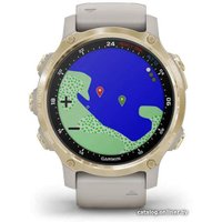 Умные часы Garmin Descent Mk2s (светло-золотистый/светло-песочный)