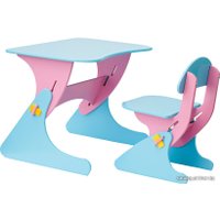 Детский стол Столики Детям Буслик Б-РГ (розовый/голубой)